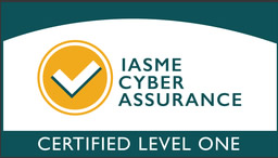IASME security validation logo for 1st Class Secretarial Services